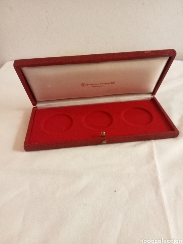 Material numism&aacute;tico: ACU&Ntilde;ACIONES ESPA&Ntilde;OLAS BARCELONA ESTUCHE - Foto 1