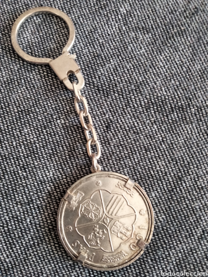 Material numism&aacute;tico: Llavero y moneda de plata Franco - Foto 2