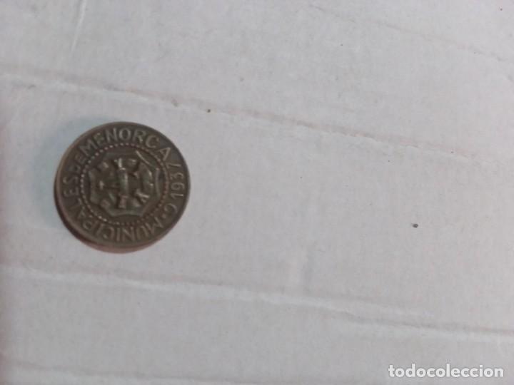 Material numism&aacute;tico: 25 c&eacute;ntimos 1937 menorca - Foto 2