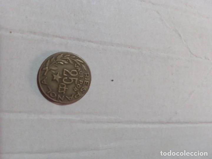 Material numism&aacute;tico: 25 c&eacute;ntimos 1937 menorca - Foto 1