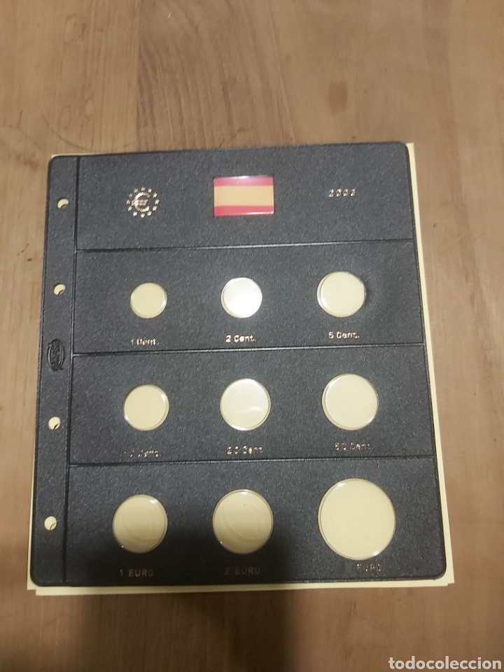 Material numism&aacute;tico: PARDO HOJA HOJA COLOCAR MONEDAS EURO - Foto 1