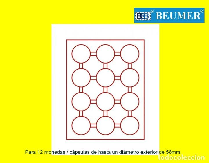 Numismatisches Material: Bandeja Lindner de 12 Divisiones redondas, para monedas y/&oacute; c&aacute;psulas de hasta 58mm.,di&aacute;metro.