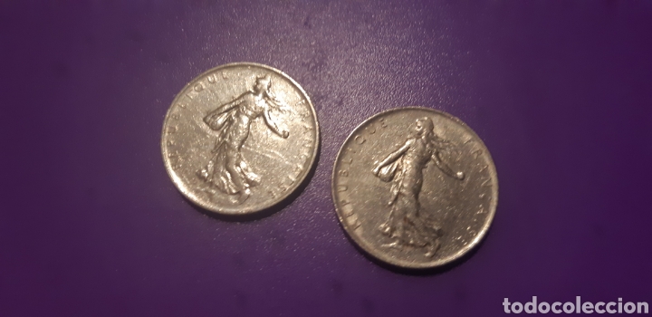 Material numism&aacute;tico: Monedas de 1 franc - Foto 2