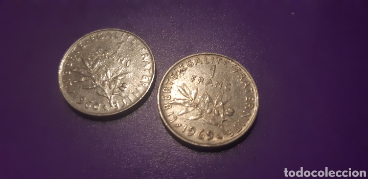 Material numism&aacute;tico: Monedas de 1 franc - Foto 1