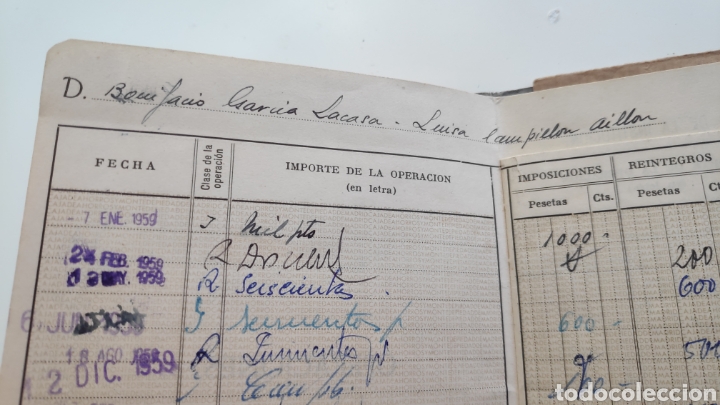 Material numism&aacute;tico: Libreta Caja de ahorros y Monte de Piedad Madrid - Foto 2
