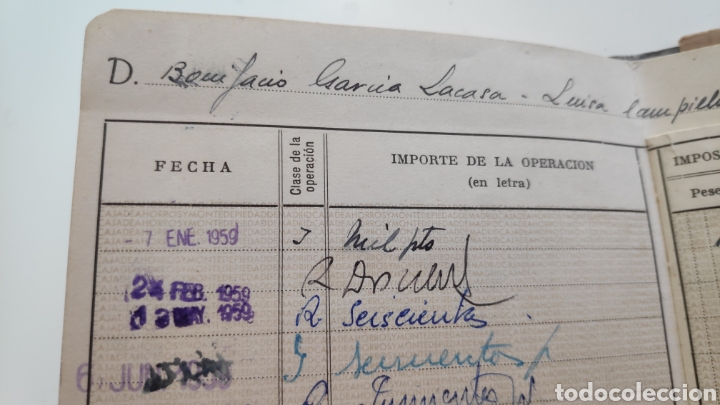Material numism&aacute;tico: Libreta Caja de ahorros y Monte de Piedad Madrid - Foto 4