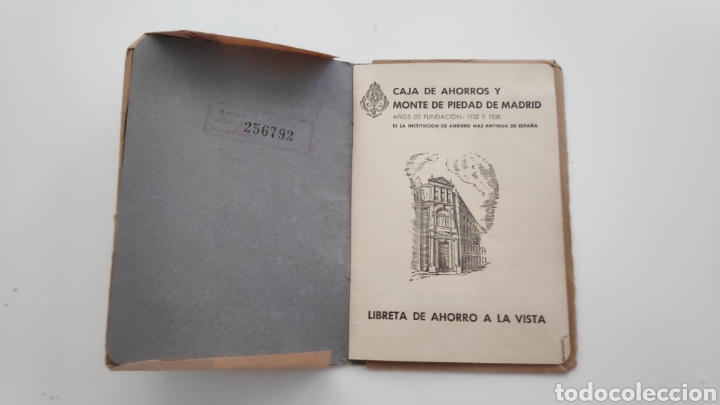 Material numism&aacute;tico: Libreta Caja de ahorros y Monte de Piedad Madrid - Foto 1