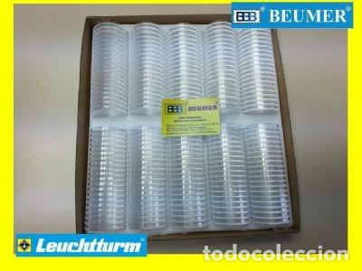 Material numism&aacute;tico: 100 C&aacute;psulas . Leuchtturm.Di&aacute;metro a elegir de 14 a 40 mm - Foto 1