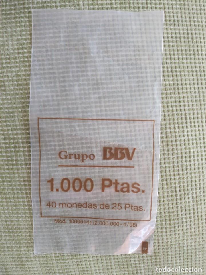 Material numism&aacute;tico: BOLSA PL&Aacute;STICO PARA MONEDAS - 1000 PTAS - BBV - 4/98 - Foto 1