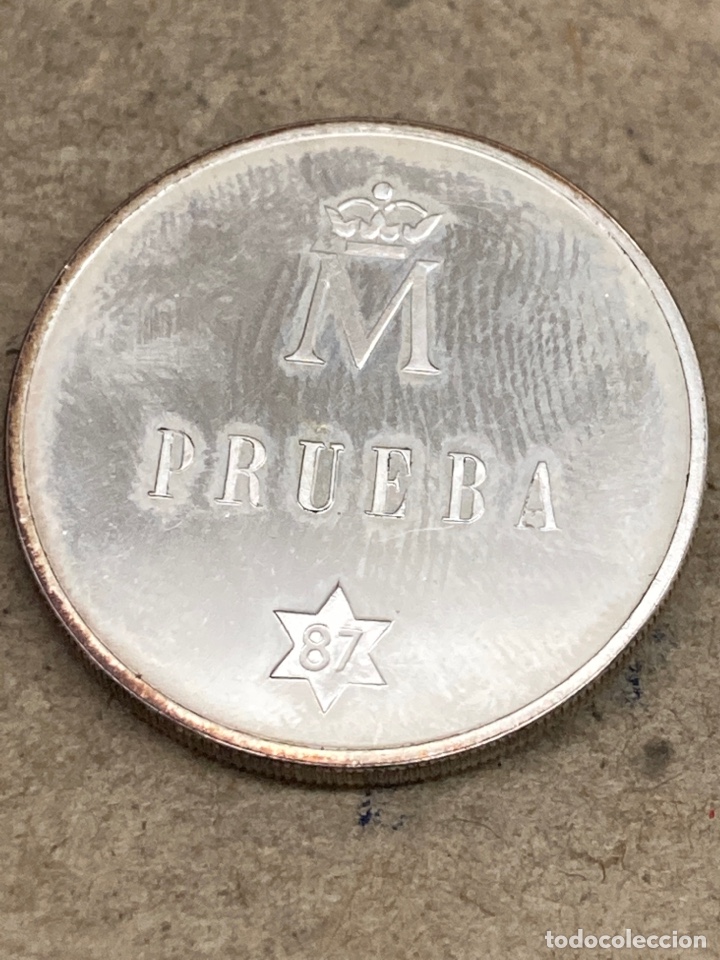 Material numism&aacute;tico: Prueba numismatica de plata 1987 - Foto 2