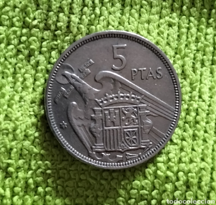 Material numism&aacute;tico: Moneda 5 pts 1957 - Foto 1