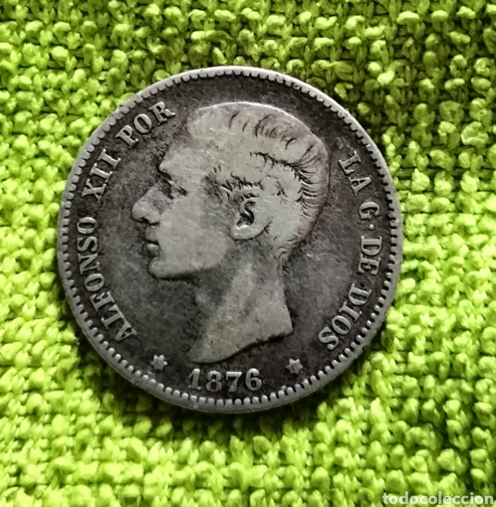 Material numism&aacute;tico: 1 peseta Alfonso XII 1876 - Foto 1