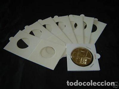 Material numism&aacute;tico: CARTONES Grapar. Di&aacute;metro 35 . Paquete 100 unidades.