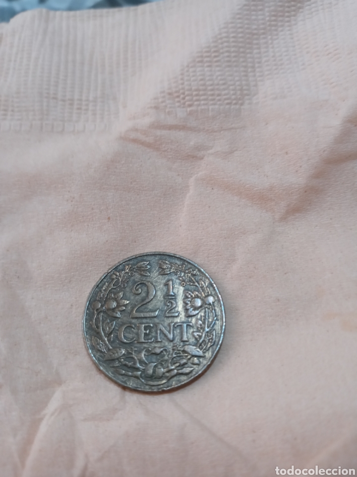 Material numism&aacute;tico: 2 1/2 cent.1944 pa&iacute;ses bajos - Foto 3