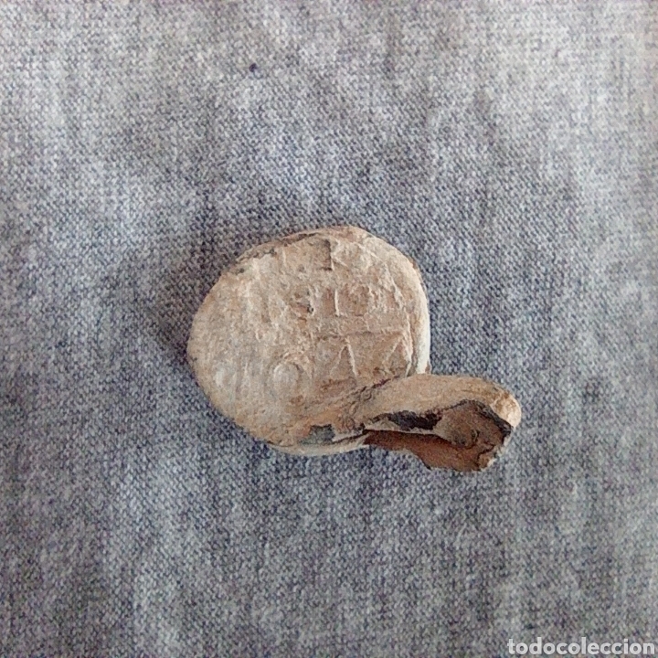 Material numism&aacute;tico: MARCHAMO DE PLOMO POSIBLE ZARAGOZA - Foto 2