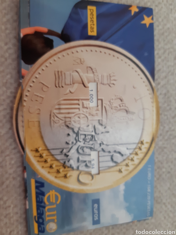 Material numism&aacute;tico: Euro tarjeta manual para pasar pesetas a &euro;