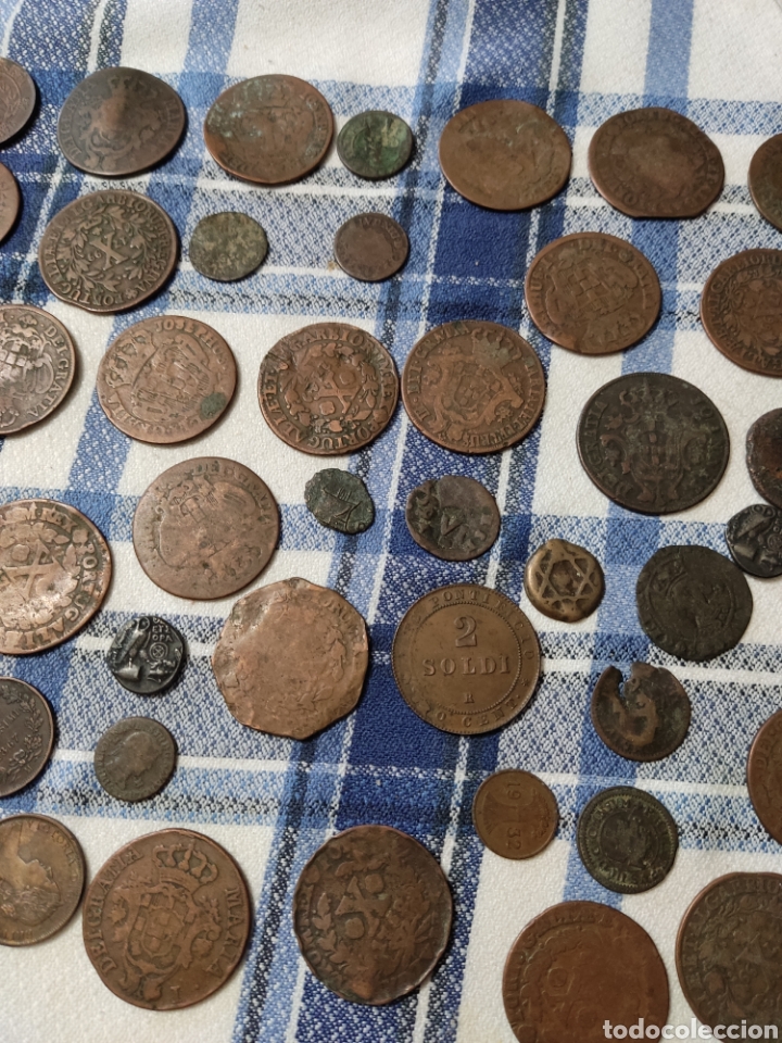 Material numism&aacute;tico: Lote monedas antiguas . - Foto 4