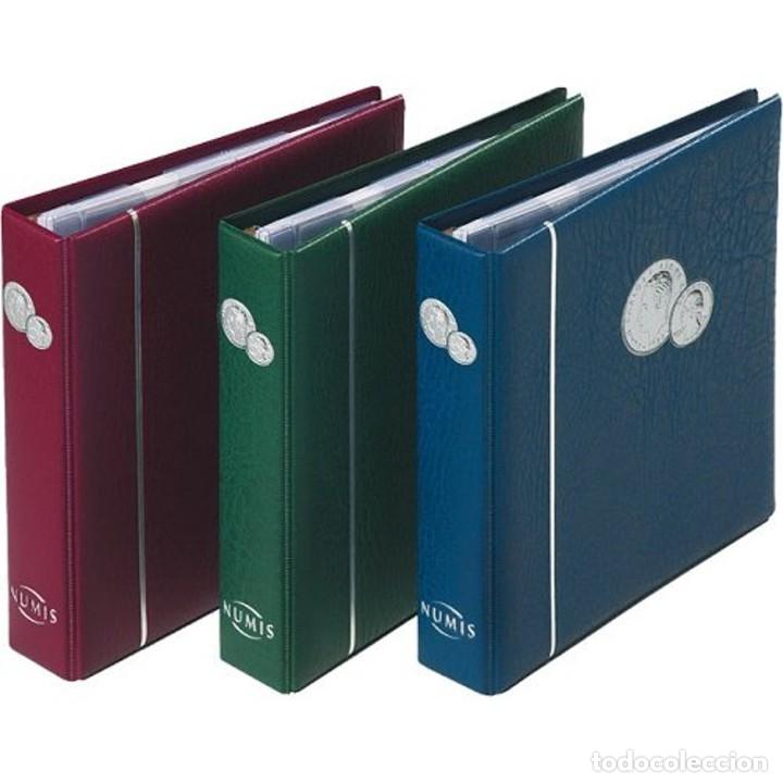Material numism&aacute;tico: &Aacute;lbum monedas NUMIS con hojas, sin Cajet&iacute;n Leuchtturm - Ref. 310704 Rojo