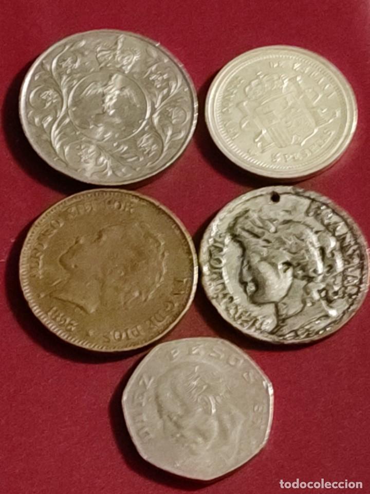 Material numism&aacute;tico: Lote de 5 monedas o medallas tal cual fotos
