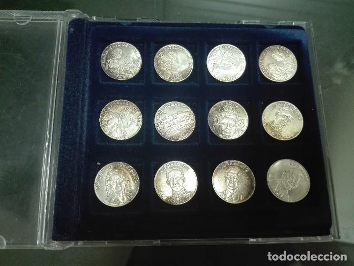 Material numism&aacute;tico: ESTUCHE DE 12 ARRAS REALES - BA&Ntilde;O DE PLATA - FAMILIA REAL ESPA&Ntilde;OLA