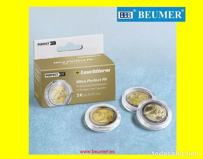 Material numism&aacute;tico: C&aacute;psulas redondas LEUCHTTURM, modelo ULTRA, sin canto. Di&aacute;metro a elegir - Foto 1