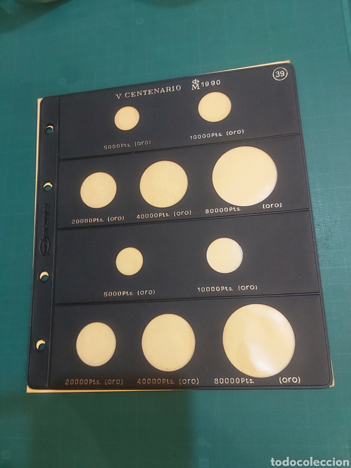 Material numism&aacute;tico: 39 v centenario 1990 oro pardo - Foto 1