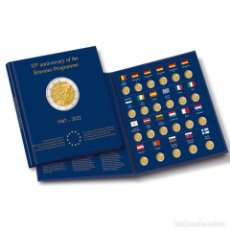 Material numismático: ALBUM PRESSO PARA LAS 23 MONEDAS DE 2 EURO ERASMUS LEUCHTTURM 365444. Lote 347928683