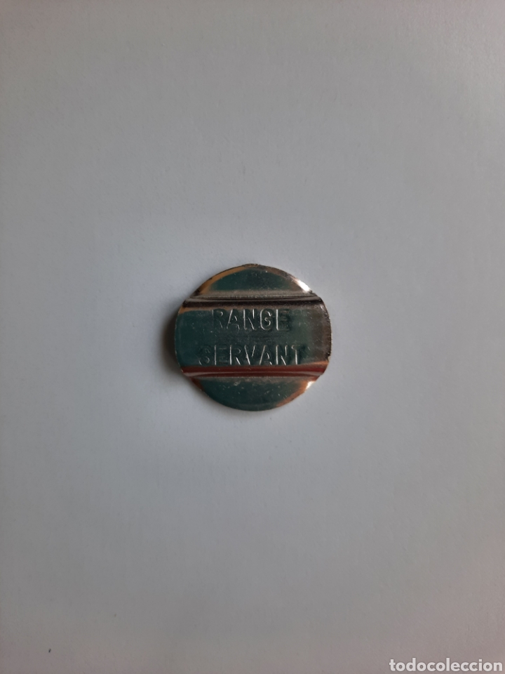Material numism&aacute;tico: Antigua ficha comercial RANGE SERVANT - Foto 1