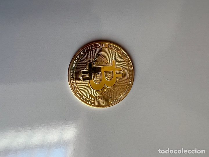 Material numism&aacute;tico: CRIPTOMONEDA BITCOIN MONEDA VIRTUAL FISICA TIPO ONZA ORO ENCAPSULADA - Foto 2
