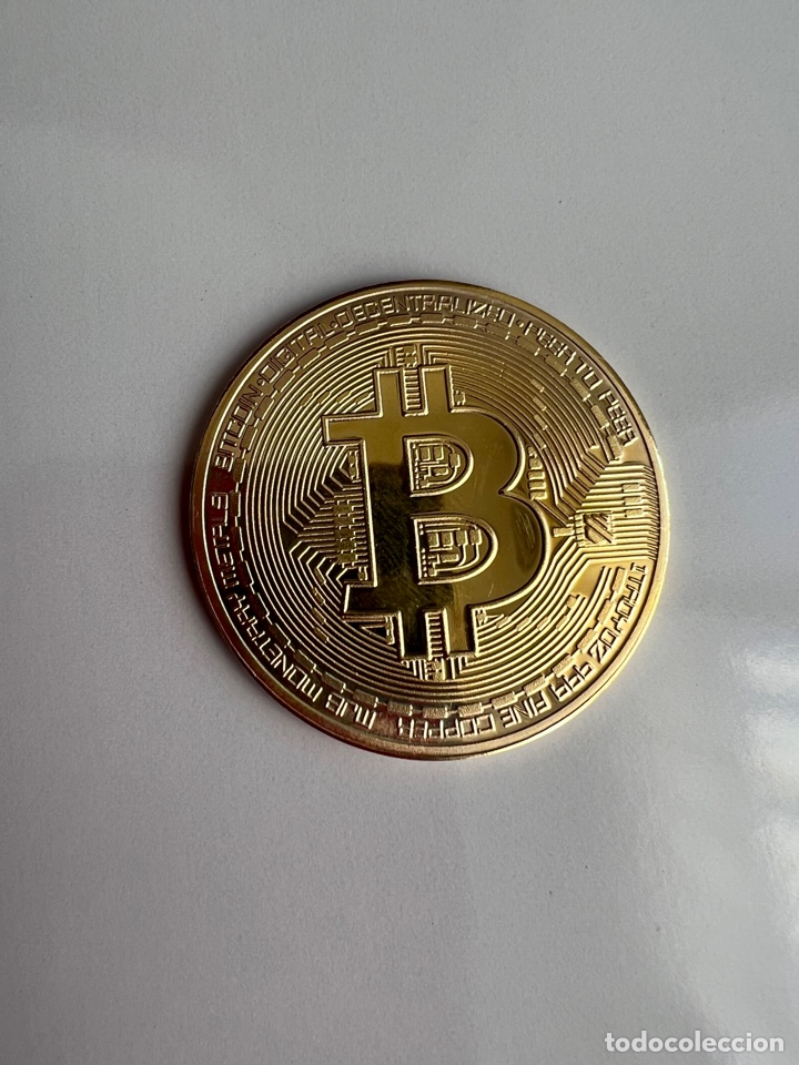 Material numism&aacute;tico: CRIPTOMONEDA BITCOIN MONEDA VIRTUAL FISICA TIPO ONZA ORO ENCAPSULADA - Foto 4