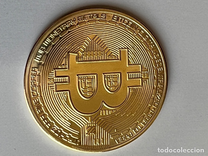 Numismatisches Material: CRIPTOMONEDA BITCOIN MONEDA VIRTUAL FISICA TIPO ONZA ORO ENCAPSULADA
