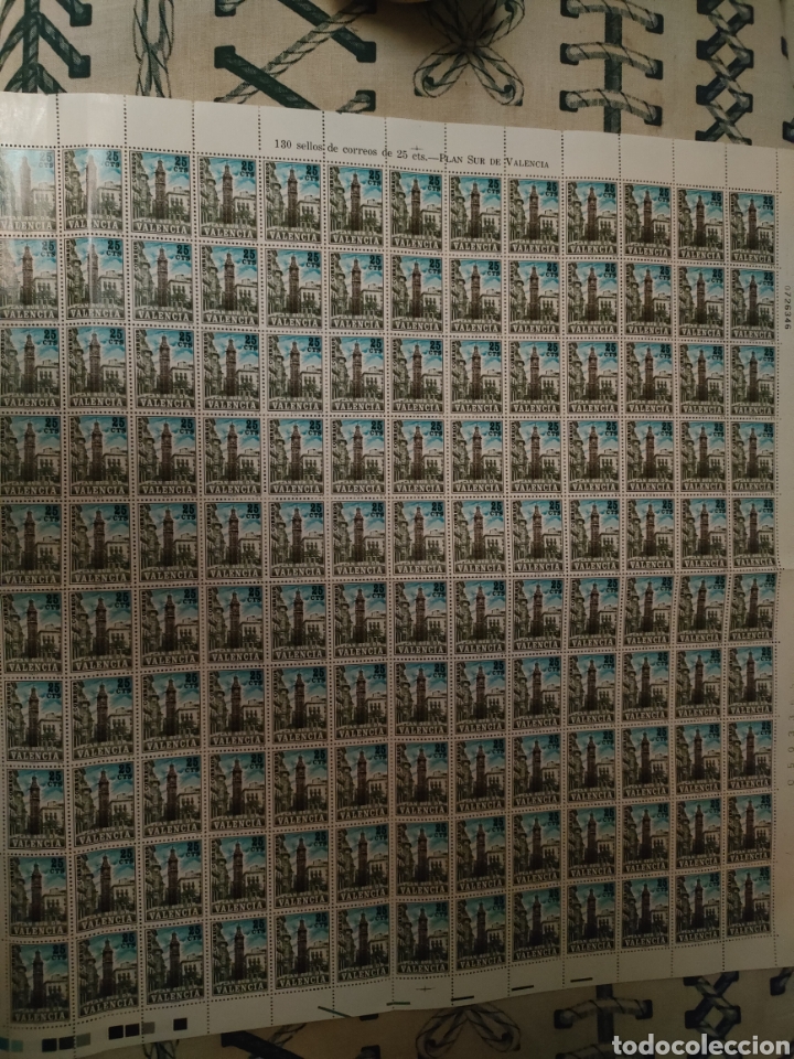 Material numism&aacute;tico: Pliego Plan Sur de Valencia 1978 de 25 cms - Foto 1