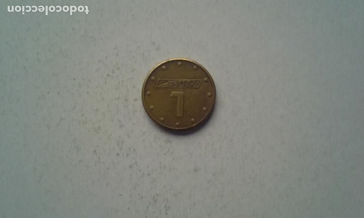 Material numism&aacute;tico: FICHA O MEDALLA O TOKEN O MONEDA DE 1 ISTOBAL - Foto 2