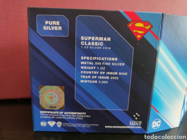 Material numism&aacute;tico: Superman onza de plata - Foto 4
