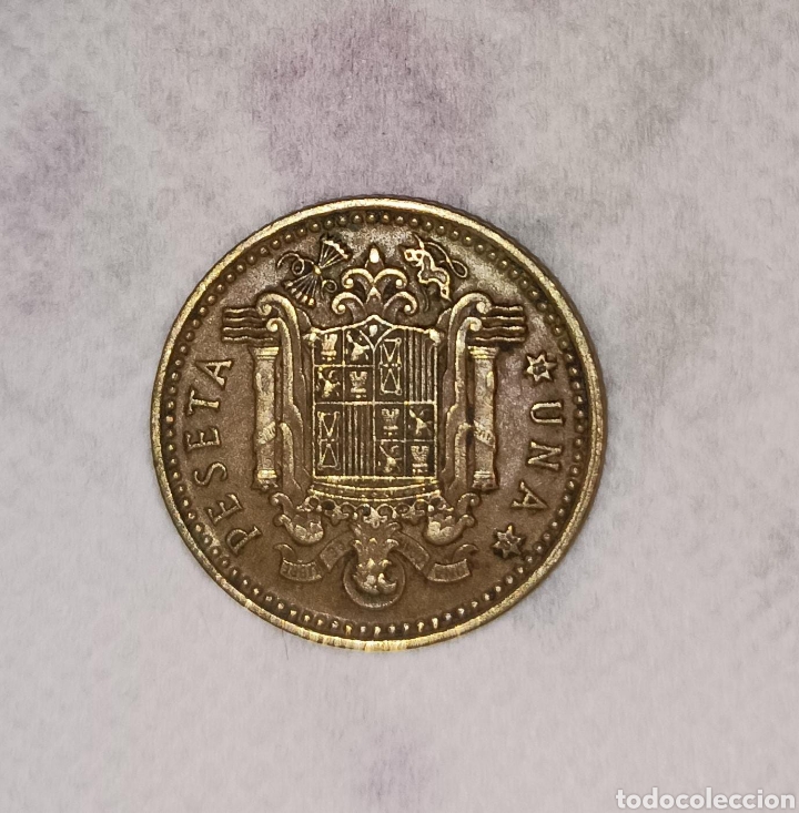 Material numism&aacute;tico: 2 monedas de 1 peseta - Foto 2