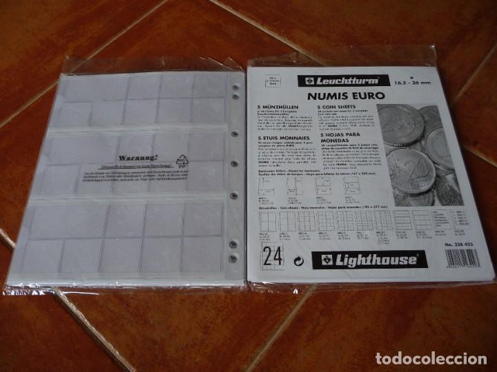 Mat&eacute;riel numismatique: LEUCHTTURM 5 HOJAS NUMIS PARA SERIES DE EUROS