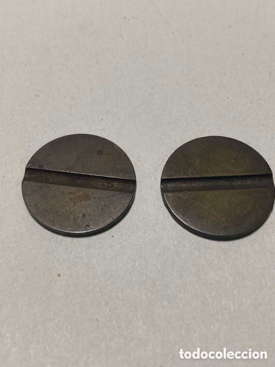 Material numism&aacute;tico: 2 monedas cabina telef&oacute;nica - Foto 2