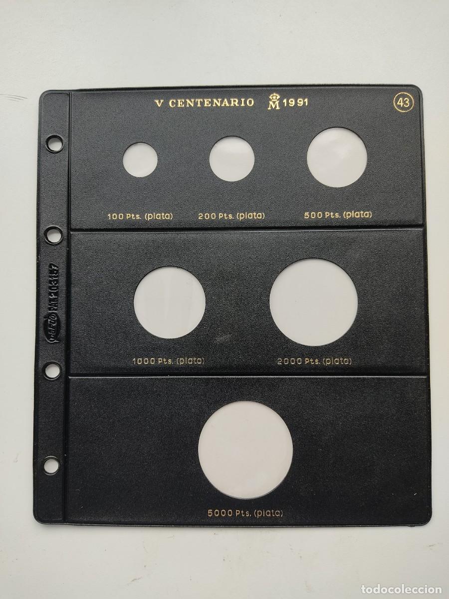 Material numism&aacute;tico: Hoja Pardo n&ordm; 43. V Centenario. 1991. Nueva. - Foto 1