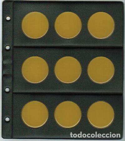 Material numism&aacute;tico: 5 HOJAS NUMIS NEGRA CLARABOYA / BURBUJAS 9 D - Foto 1