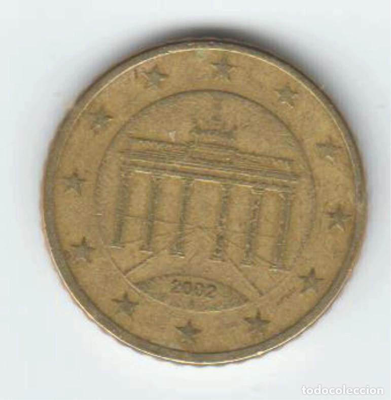 Material numism&aacute;tico: MONEDA 50 CENTIMOS ALEMANIA A&Ntilde;O 2002 - Foto 2