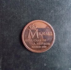 Material numismático: PRUEBA NUMISMATICA CASA REAL DE LA MONEDA DE ESPAÑA F.N.M.T. AÑO 2000 COBRE. Lote 389612259