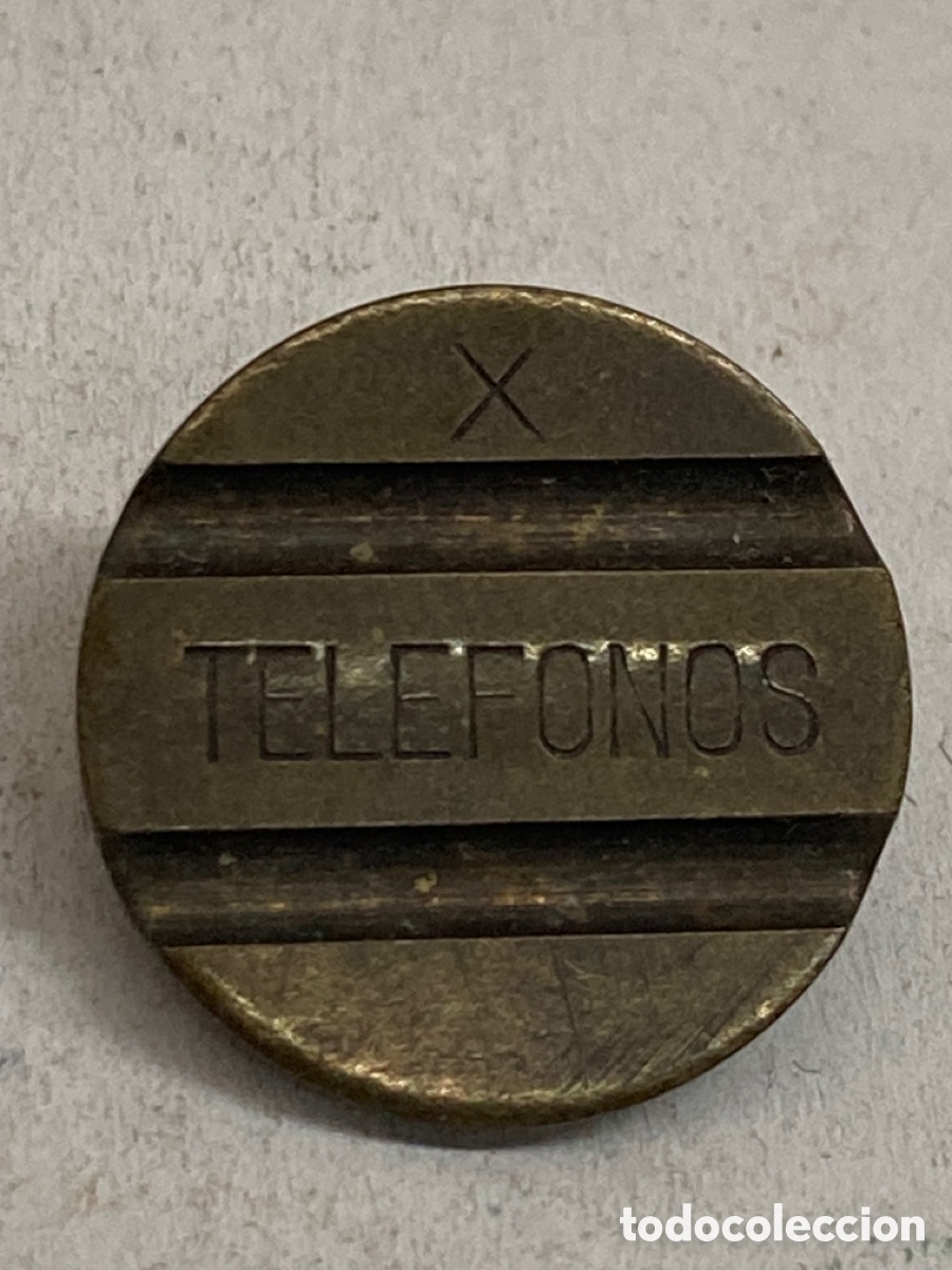 Material numism&aacute;tico: Ficha telef&oacute;nica serie X espa&ntilde;ola - Foto 1