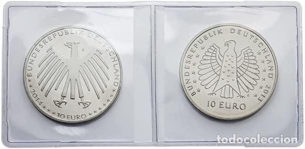 Numismatisches Material: Fundas protectoras para monedas dobles de 49 x 49 &ndash; Pack 10 unidades