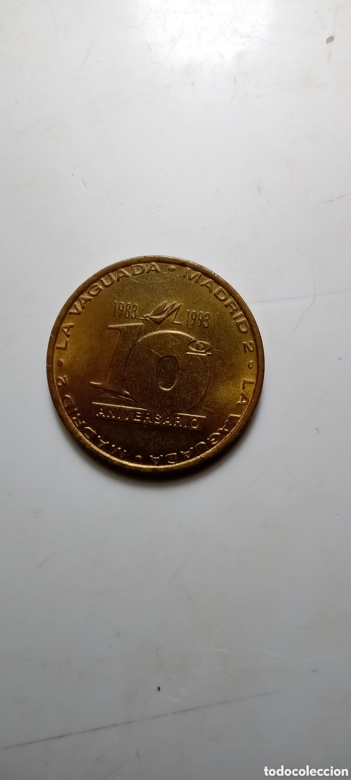 Material numism&aacute;tico: Moneda 10 aniversario del C. C. de la Vaguada - Foto 3