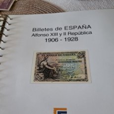 Material numismático: ALBUM HOJAS BILLETES ESPAÑA ALFONSO REPÚBLICA EDIFIL. OFERTA.. Lote 399934959
