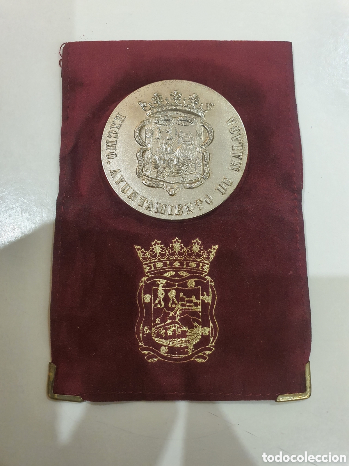 Material numism&aacute;tico: medalla original ayuntamiento de malaga - Foto 1