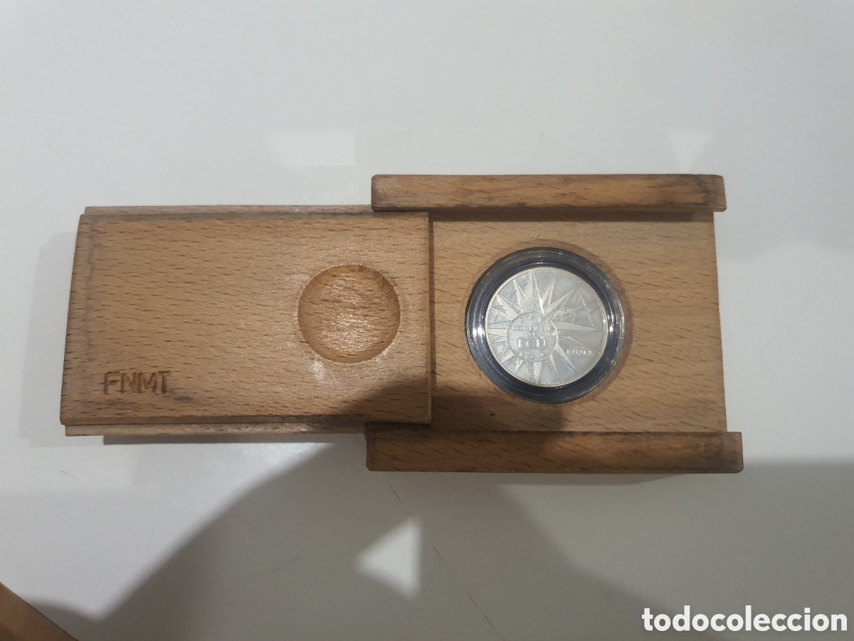Material numism&aacute;tico: moneda de plata conmemorativa ecu - Foto 1