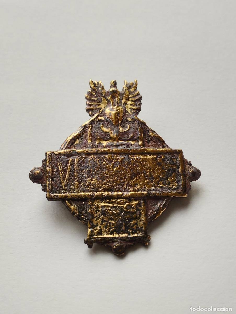 Material numism&aacute;tico: Emblema de bronce con &Aacute;guila Imperial Romana - Foto 1