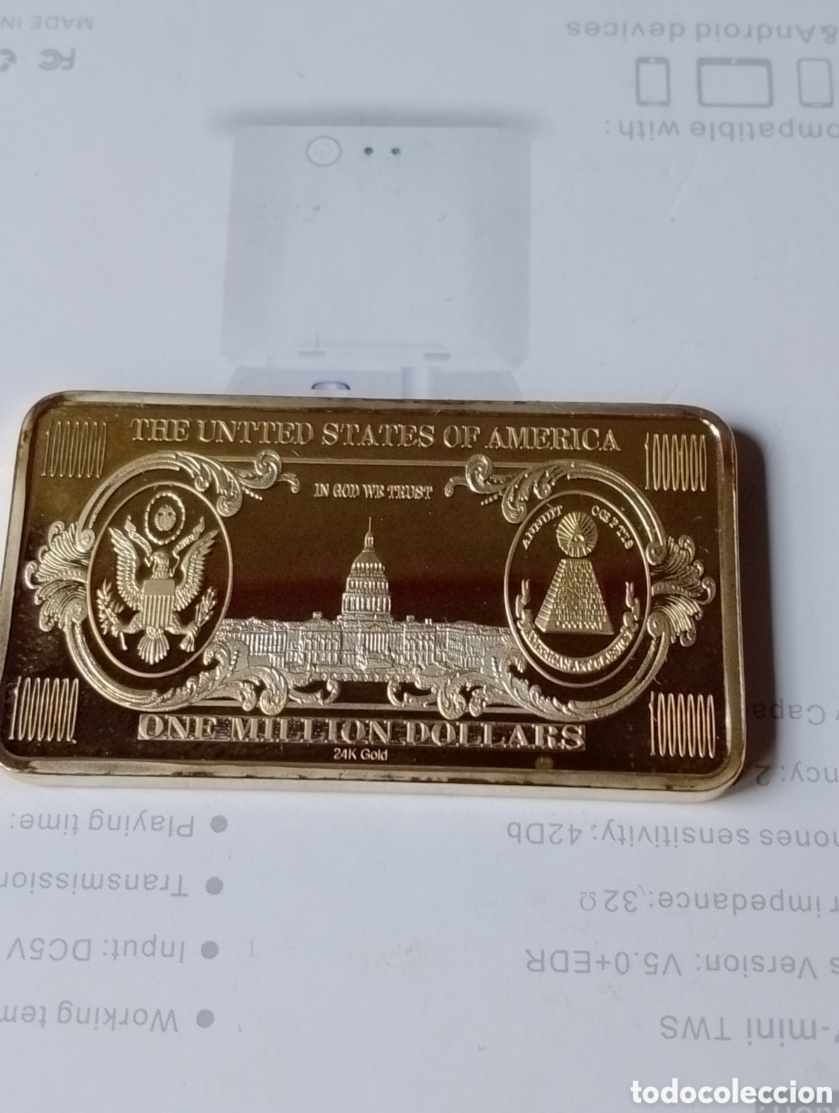 Material numism&aacute;tico: Lote de 2 lingotes - Foto 5