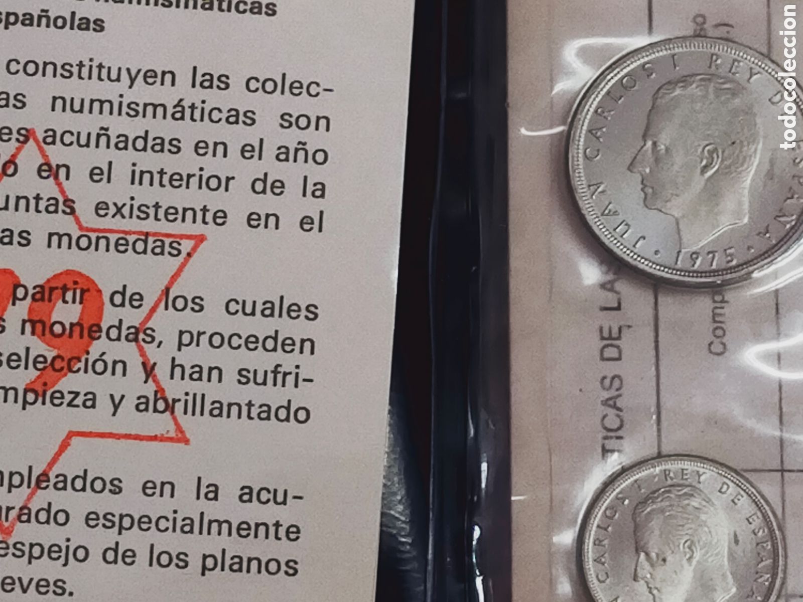 Material numism&aacute;tico: CARTERA DE MONEDAS PRUEBA NUMISMATICA FNMT MADRID 1979 - Foto 2